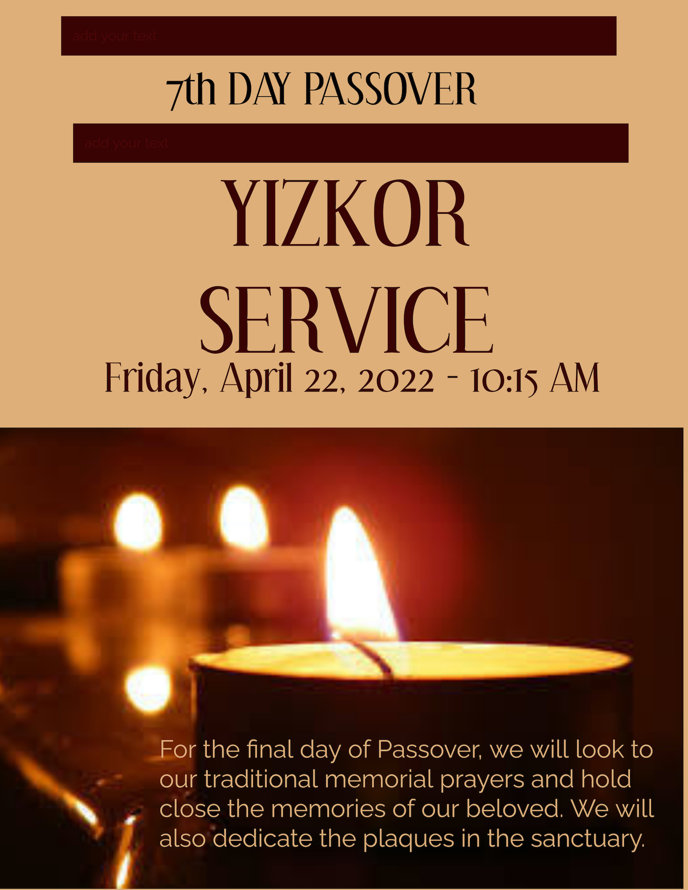 Yizkor service