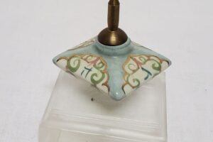 79 - ceramic dreidel with base