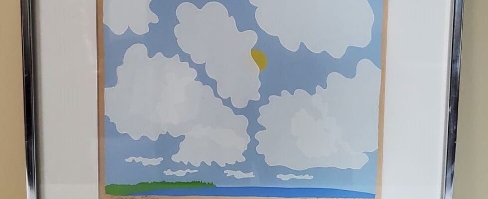 99 - silkscreen Clouds