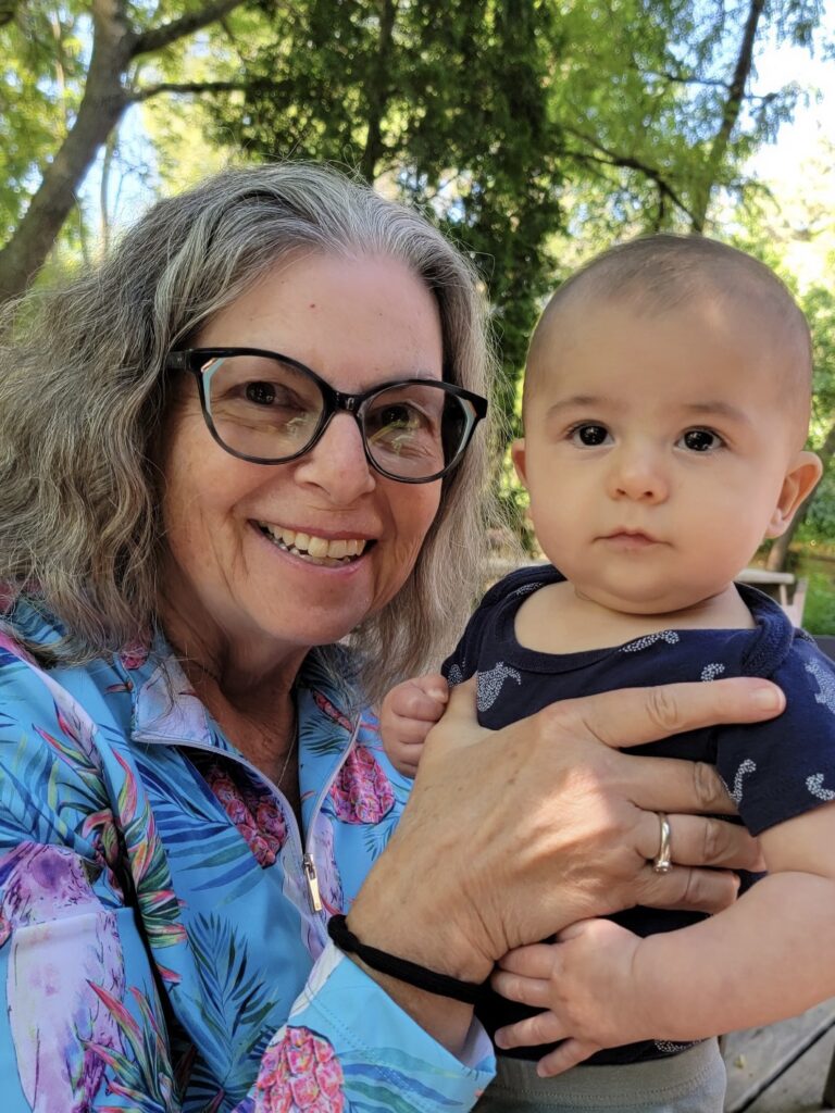 Debra Viner and grandchild